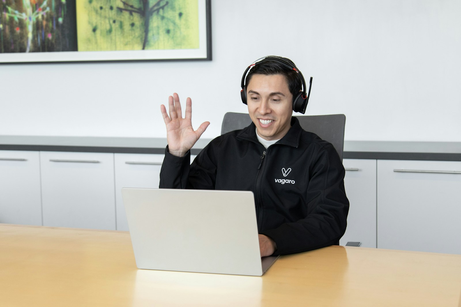 Support representative ready to help